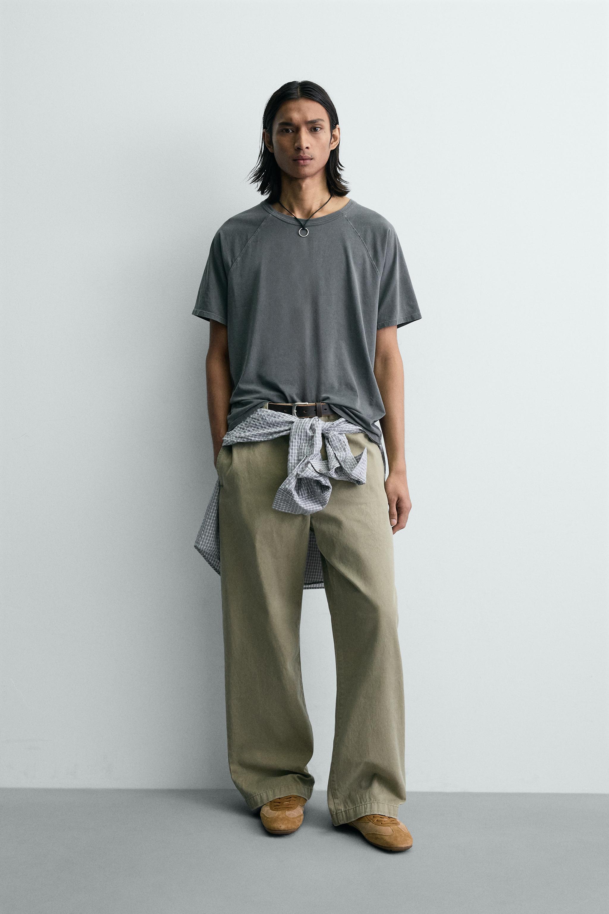 WIDE FIT CHINO PANTS